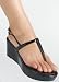 Trendy Casual Platform Thong with Skinny Adjustable Ankle Strap from Hot Fash Shoes - MELANIE Black