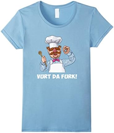 Women's Vurt da furk T shirt Small Baby Blue
