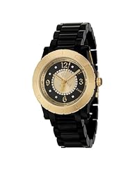 Juicy Couture Womens 1900846 HRH Black Plastic Bracelet Watch