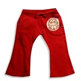 Gold Rush - Girls Sweatpant, Red (Size 4T)