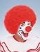 Rubies Red Circus Clown Afro Birthday Party Costume Adult Wig