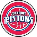 Detroit Pistons Color Auto Emblem