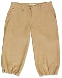 OVERPRINTED LINEN CROPPED PANT