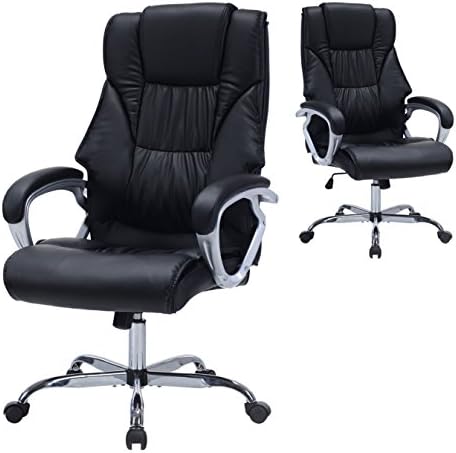High Back Executive Office Chair Ergonomic Computer Desk Chair with Thick Padded Armrest and Headrest