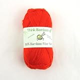 ThinkBamboo Lace Weight 100% Rayon From Bamboo Yarn - 30 Skeins, Style 665 Color Z03 Orange