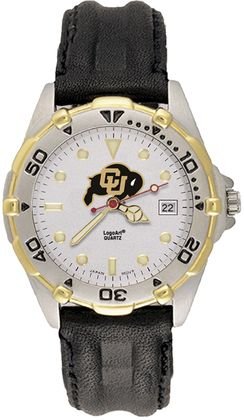 Buy Colorado Buffaloes Mens All Star Watch with Black Leather Band by Logo Art