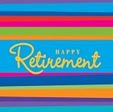Retirement Stripes Beverage Napkin 16pc