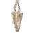 Quartz Pendulum 08 Brown Wood Skull Reiki Energy Healing Crystal Dowsing
