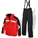 Kinderskianzug Skianzug f&uuml;r Jungen Farbe: Rot / Schwarz Gr&ouml;&szlig;e 140      Snowboardjacke Snowboardhose Snowboardanzug Winterjacke       Toller zweiteiliger Skianzug von Outburst. Bestehend aus einer Skijacke und einer Skihose.       Details Jacke:        - verdeckter Brustrei&szlig;verschluss mit   Klettverschluss, Druckkn&ouml;pfen und Klemmschutz am Hals    - verl&auml;ngerte R&uuml;ckenpartie, ca. 5 cm    - 4 Au&szlig;entaschen mit verdeckten Rei&szlig;verschl&uuml;ssen    - alle Rei&szlig;verschl&uuml;sse lassen sich auch mit dicken Handschuhen bedienen     - &Auml;rmelb&uuml;ndchen mit Gummizug und   Klettverschluss     - hoher Kragen mit Softshell-Futter     - Integrierte Kapuze im Kragen     - abgestepptes Innenfutter (schwarz)     - Schneefang mit Gummizug und Druckkn&ouml;pfen (abtrennbar durch Rei&szlig;verschluss)    - elastischer Tunnelzug im Bund     - 1 verschlie&szlig;bare Innentasche     - 1 verschlie&szlig;bare Handytasche         Details Hose:          - 2 vordere Taschen    - 1 Ges&auml;&szlig;tasche    - 2 Taschen am linken Bein    - alle Taschen mit verdeckten Rei&szlig;verschl&uuml;ssen    - Verdeckter Hosenschlitz mit Rei&szlig;verschluss und Druckknopf    - hoher Hosenbund mit Gummizug    - 5 G&uuml;rtelschlaufen     - Weitenregulierung am Bund durch Gummibund und Klettverschl&uuml;sse    - verstellbare, dehnbare Tr&auml;ger    - Beinabschluss mit Rei&szlig;verschluss f&uuml;r den Schneefang    - Bein-Schneefang mit Gummizug und Halteschlaufe f&uuml;r Skistiefel oder Boots        Material      Oberstoff: 100% Polyamid    Wattierung: 100% Polyester    Futter: 100% Polyester       Eigenschaften      Winddicht: ja   Atmungsaktiv: ja   Wasserabweisend: ja   Schmutzabweisend: ja      Pflegehinweise      Waschen bei 30�C (schone