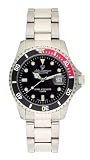 Jules Jurgensen Men's 7801NS Action Black Dial Watch