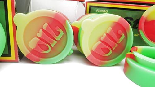 10 NoStik Silicone Containers - Double Chamber Rasta Containers - Free Magnet in Every Box