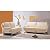 Contemporary 3 pc Almond Leather Living Room Set, (FREE SHIPPING), Almond