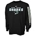 Reebok San Jose Sharks Black Sharp Edge Long Sleeve T-shirt