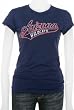 Arizona Wildcats Women's Navy Tail Sweep Cube T-Shirt