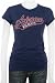 Arizona Wildcats Women's Navy Tail Sweep Cube T-Shirt