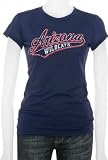 Arizona Wildcats Women's Navy Tail Sweep Cube T-Shirt