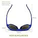 RIVBOS RBK030 Rubber Flexible Kids Polarized Sunglasses Military Glasses Age 3-10
