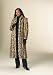 Leopard Stand-up Collar Coat