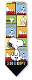 SNOOPY WITH COMICS Peanuts Silk Necktie Gift Tie