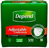 Depend Adjustable Underwear - Small/Medium - Case of 18