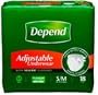 Depend Adjustable Underwear - Small/Medium - Case of 18
