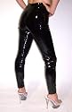 Damen Lack Leggins schwarz Größe M / 36
