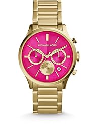 Michael Kors Bailey Gold Tone Pink Dial Chronograph Watch #MK5909