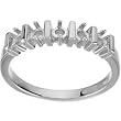 14K White Gold Mother's Ring - 5 Gemstone -- YOU CHOOSE THE COLORS!