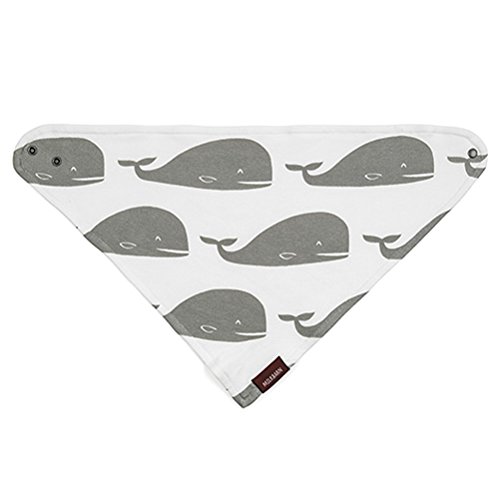 Milkbarn (Zebi Baby) Kerchief Bib - Gray Whale