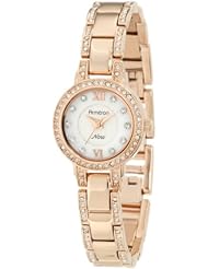 Armitron Womens 75/4087MPRG Rose Gold-Tone Bracelet Watch with SWAROVSKI CRYSTAL Accents