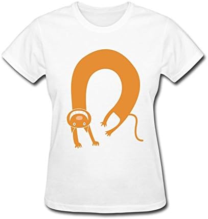 CPWEU Women's Handstand Cat T Shirt XL White