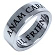 ANAM CARA - SOUL FRIEND - IRISH CELTIC RING - Inspirational Jewelry- High quality etched stainless steel ring. Hypo-allergenic. Inspirational Relationship Jewelry Wedding Band / Wedding Ring / Promise Ring.