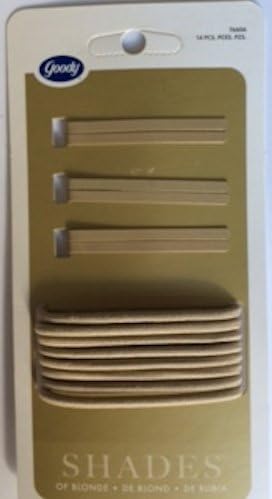 Shades of Blonde Ouchless Ponytail Holders Metallic Bobby Pins Hair Clips Ash Golden Blonde (2 Pk) Summer