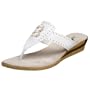 Annie Women's Daria Sandal,White,10 M US