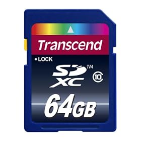 Click here to buy Transcend 64 GB Class 10 SDXC Ultra Speed 25MB S Flash Memory Card TS64GSDXC10.