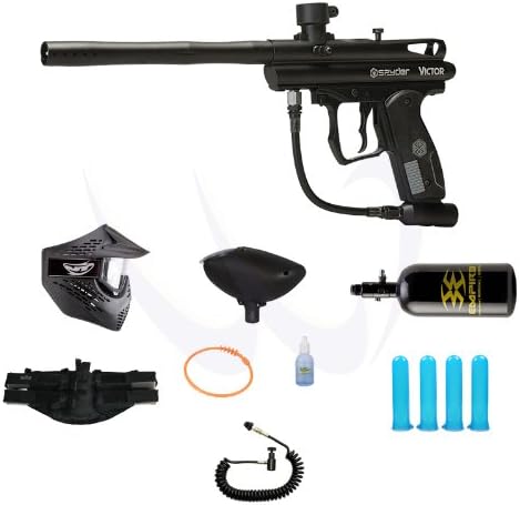 Kingman Spyder 2012 Victor Marker Gun - Diamond Black HPA N2 Power Package