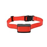 Oternal® Electronic No Bark Control Dog Training Collar with Adjustable Sensitivity Control, Red Nylon Collar, an High Quality and Effective Pet Training Device for 25-120 Pounds Dog, Keeping a Quiet Environment At Home/Indoor