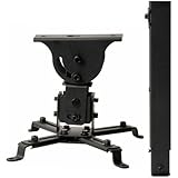 VideoSecu LCD/DLP Projector Vaulted Ceiling Mount Bracket with 22.4-Inch Extension Pole - Black PJ2B 1C9