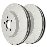 00-02 Jaguar S-Type - Rear Slotted Brake Rotors by SP Performance Rotors