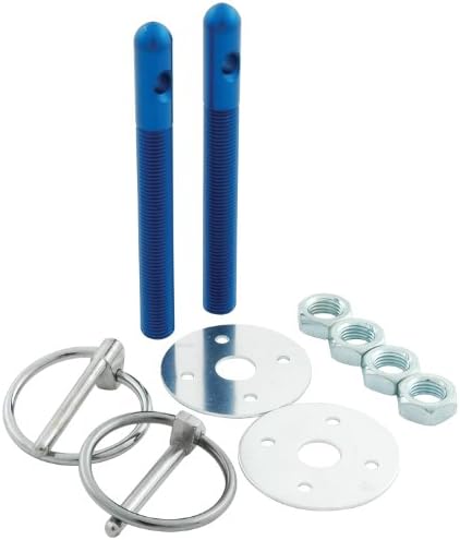 Blue 3/8" Aluminum Hood Pin Kit
