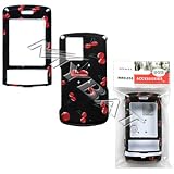 Black Cherries Cherry Case Cover Snap On Protective for LG Shine CU720