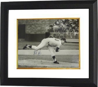 Nolan Ryan Autographed/Hand Signed New York Mets Rookie B&W 16x20 Photo Custom Framed LTD