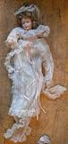 Vintage 1950's Porcelain Doll with Long Victorian Dress