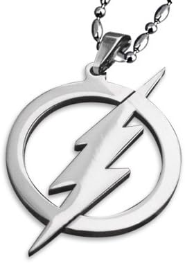 Justice League of America Superman The Flash Lightning Necklace Pendant Free With Chain