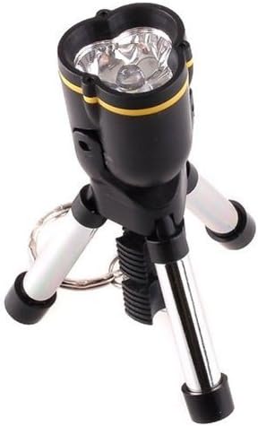 Mini Tripod White LED Flashlight Keychain Readi ng Lamp Portable