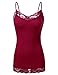 Mabssi Sexy Women Lace Vest T Shirt Tees Blouse Tank Tops