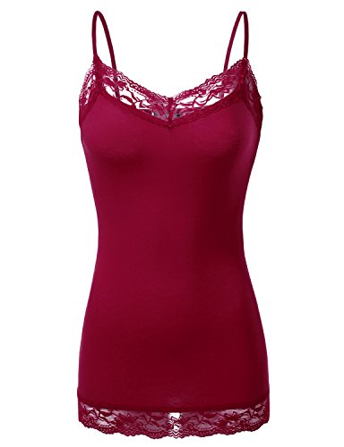 Mabssi Sexy Women Lace Vest T Shirt Tees Blouse Tank Tops