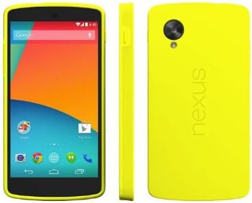 GENUINE OFFICIAL GOOGLE PREMIUM BUMPER CASE FOR LG NEXUS 5 D820 821 - Retail Packing (Yellow)