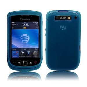 Cbus Wireless Blue Flex-Gel Case / Skin / Cover for BlackBerry Torch 9800 / 9810 / Torch 2