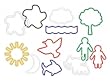 Pk of 12 Faith Bands Shaped Rubber Bands: DAYS OF CREATION